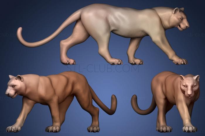 3D model walk panther (STL)